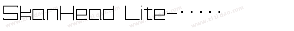 SkanHead Lite字体转换